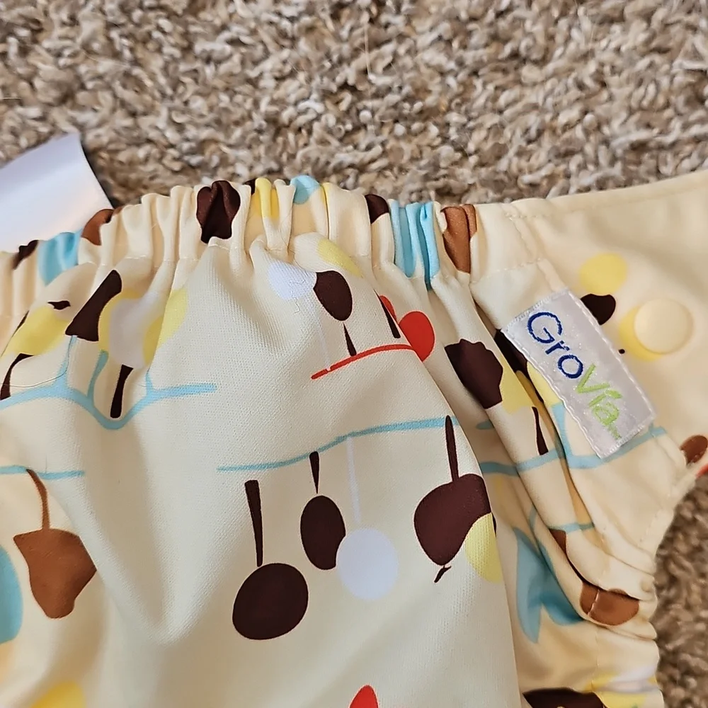 Grovia Yellow Trees Hybrid Diaper